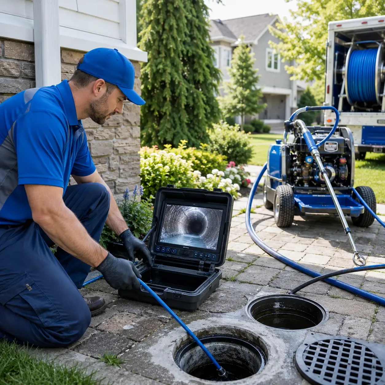 Outdoor drain cleaning professionals serving Gilbert, PA